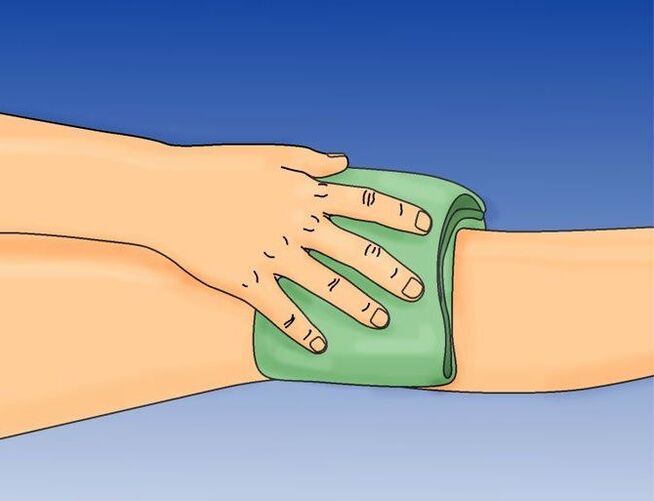 compresse de genou pour l'arthrose